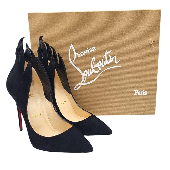 Christian Louboutin Victorina 100 Flame Pumps Black 36 - Picture 15 of 16